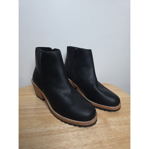 Portland Leather Shoes - Portland Leather Company Patina Classic Chelsea Boots Lug Sole Blk EU 39 US 8.5